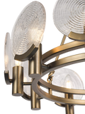 John Lewis Cast Glass Ceiling Light Antique Bronze, imported from the UK