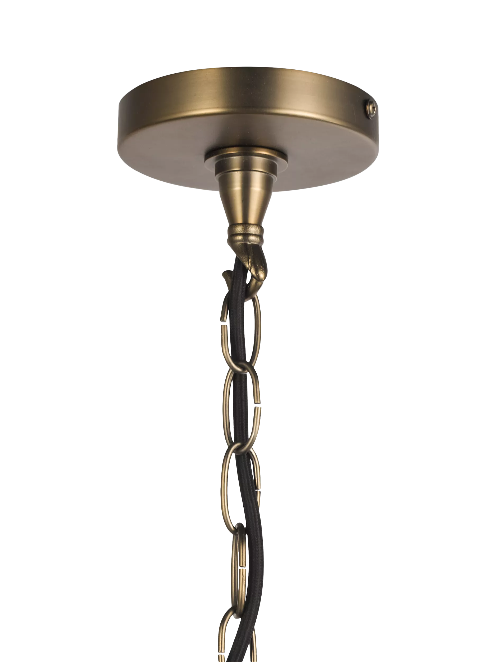 John Lewis Cast Glass Ceiling Light Antique Bronze, imported from the UK