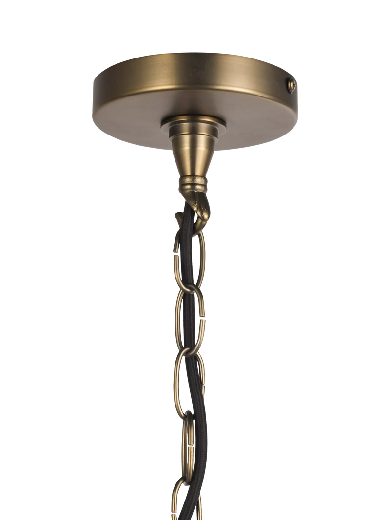 John Lewis Cast Glass Ceiling Light Antique Bronze, imported from the UK
