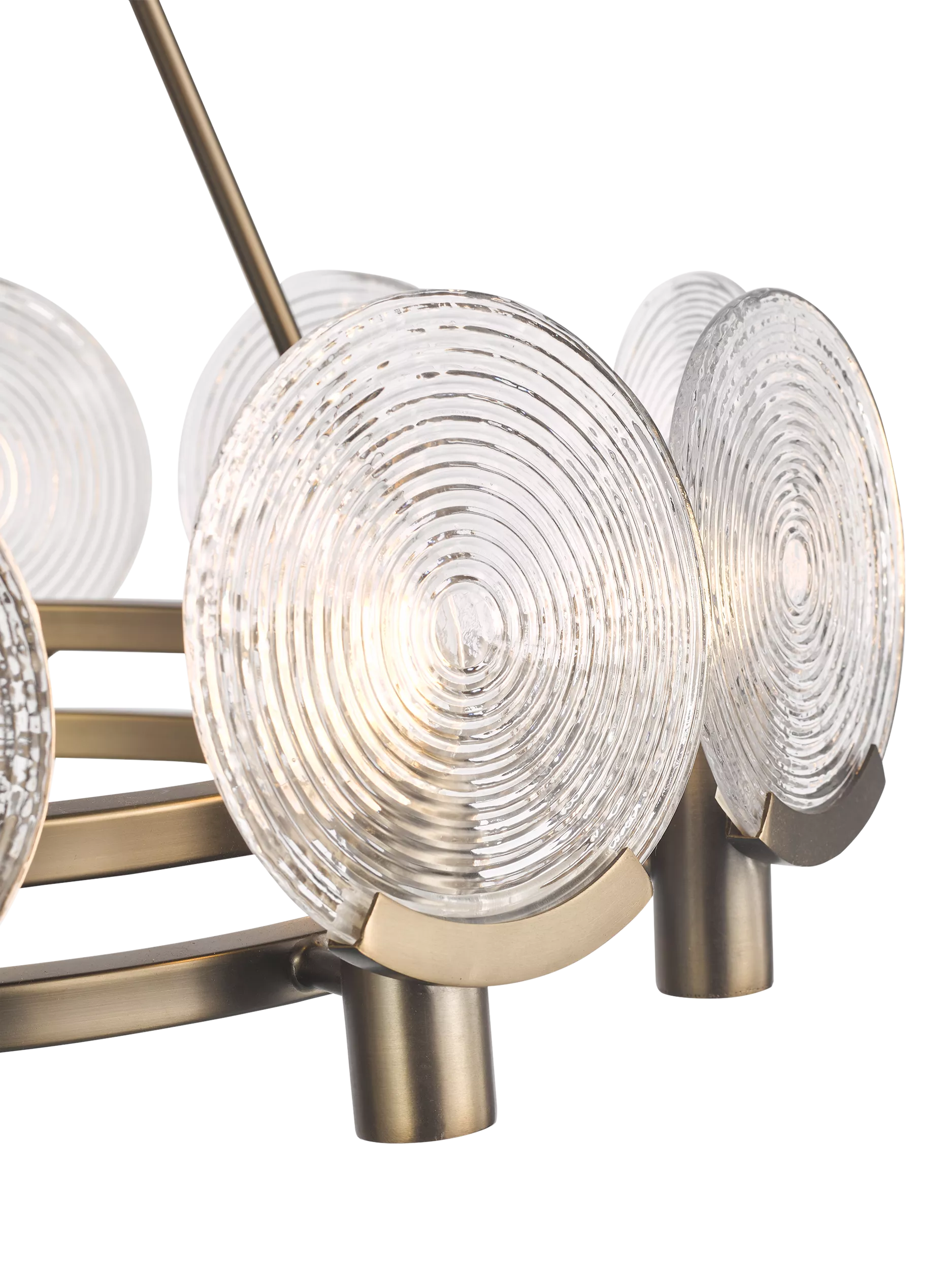 John Lewis Cast Glass Ceiling Light Antique Bronze, imported from the UK