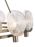 John Lewis Cast Glass Ceiling Light Antique Bronze, imported from the UK