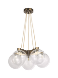 John Lewis Modern Lux Bubble 5 pendant ceiling light satin bronze, UK version