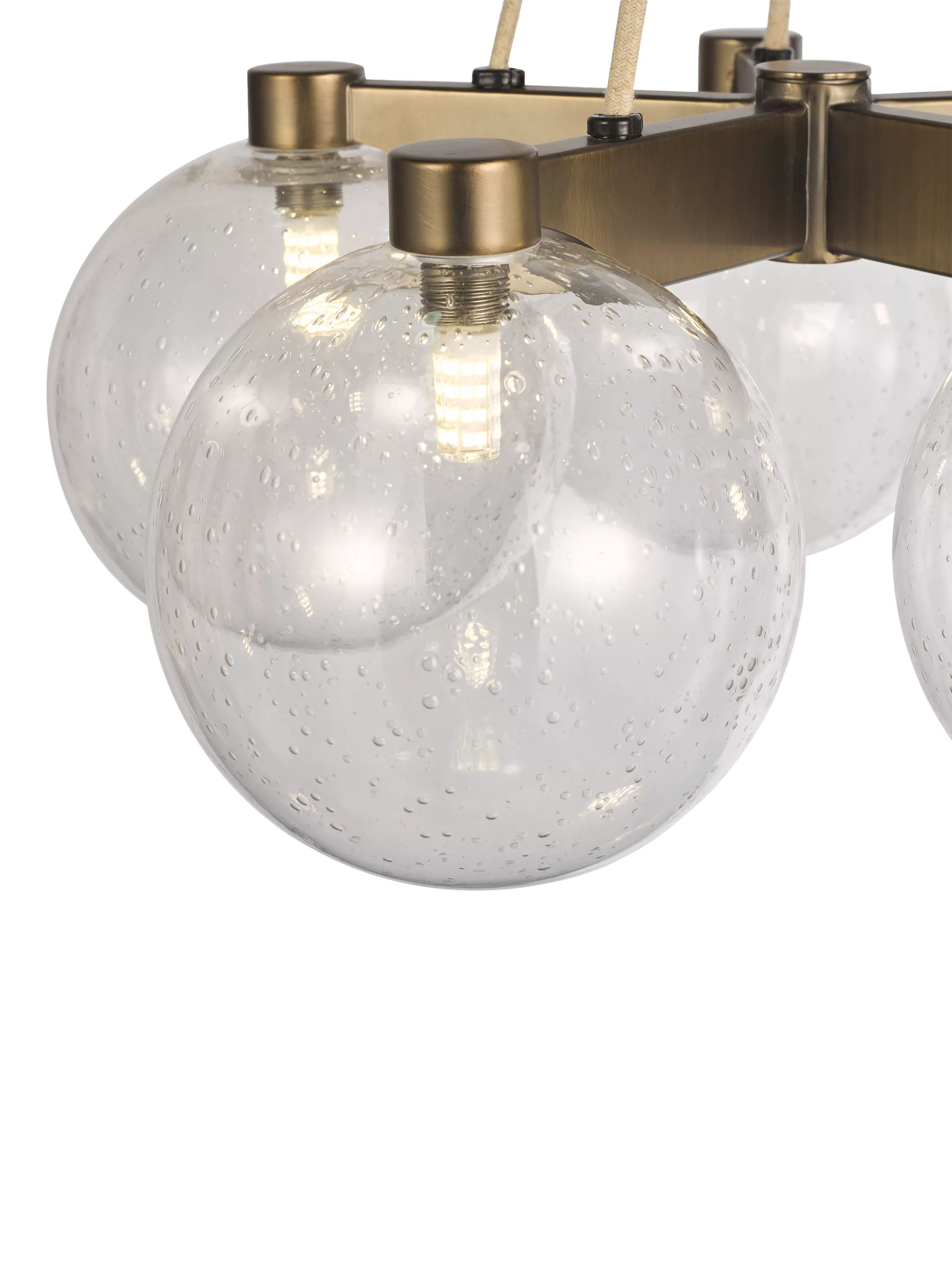 John Lewis Modern Lux Bubble 5 pendant ceiling light satin bronze, UK version