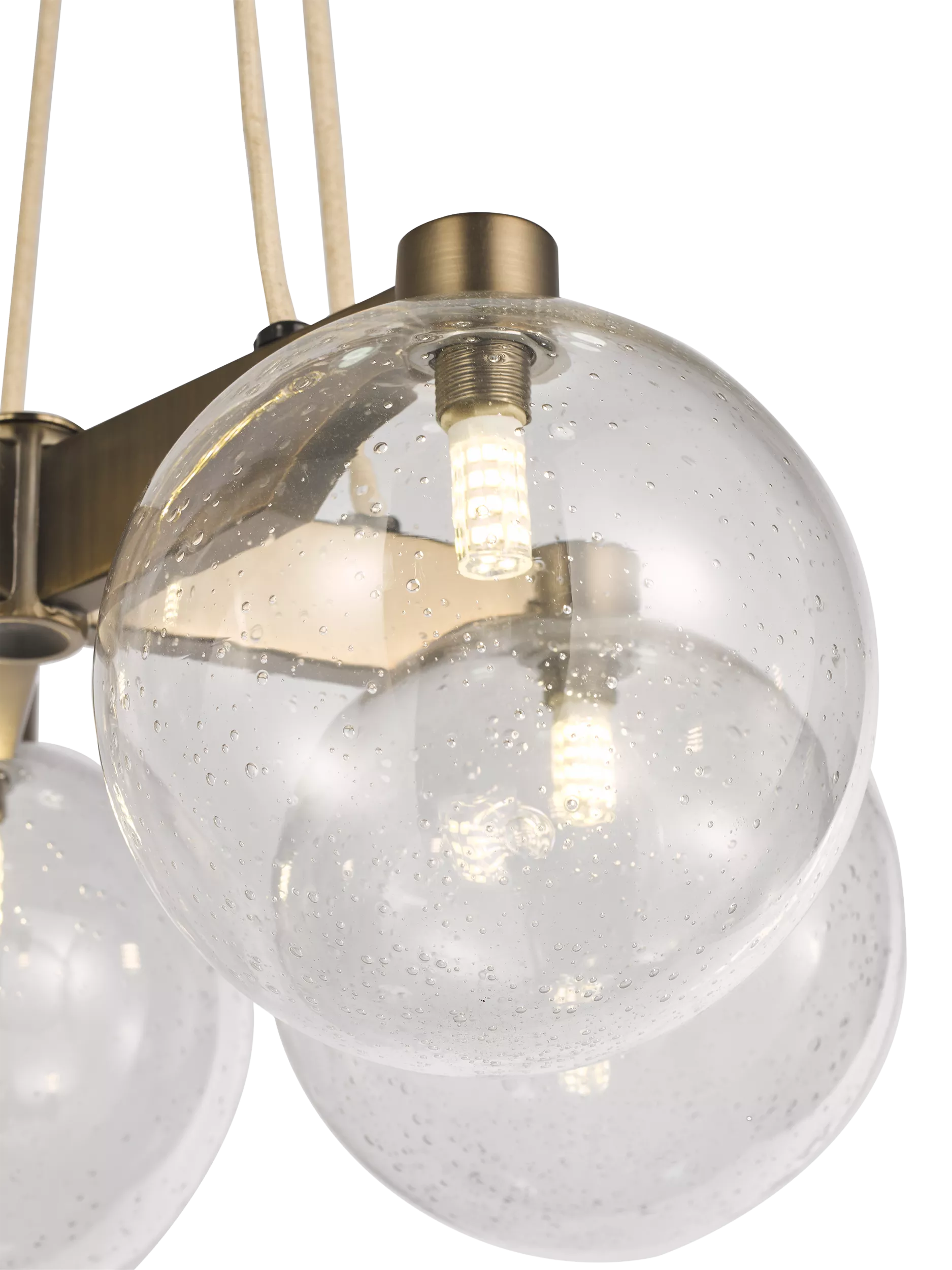 John Lewis Modern Lux Bubble 5 pendant ceiling light satin bronze, UK version