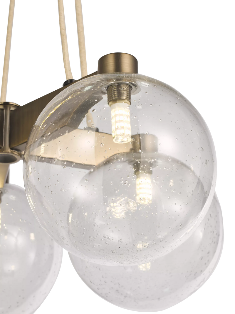 John Lewis Modern Lux Bubble 5 pendant ceiling light satin bronze, UK version