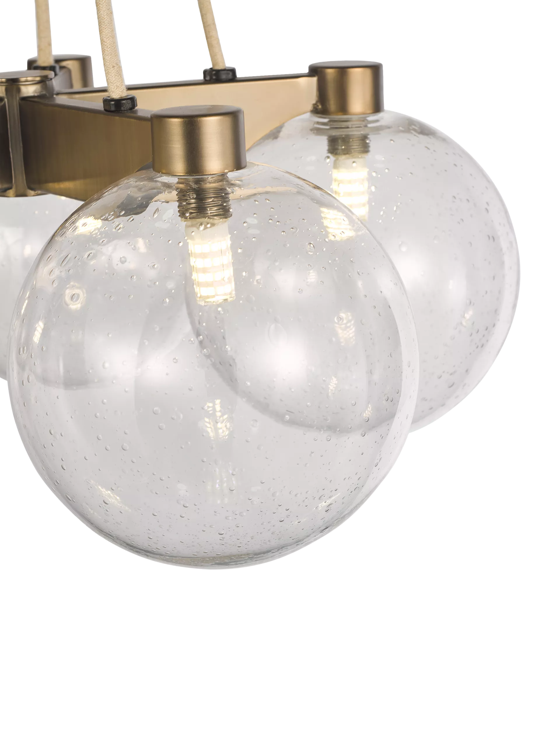 John Lewis Modern Lux Bubble 5 pendant ceiling light satin bronze, UK version