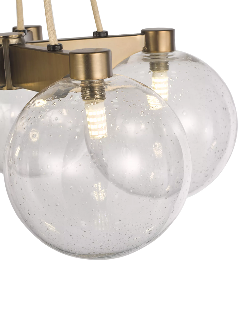 John Lewis Modern Lux Bubble 5 pendant ceiling light satin bronze, UK version