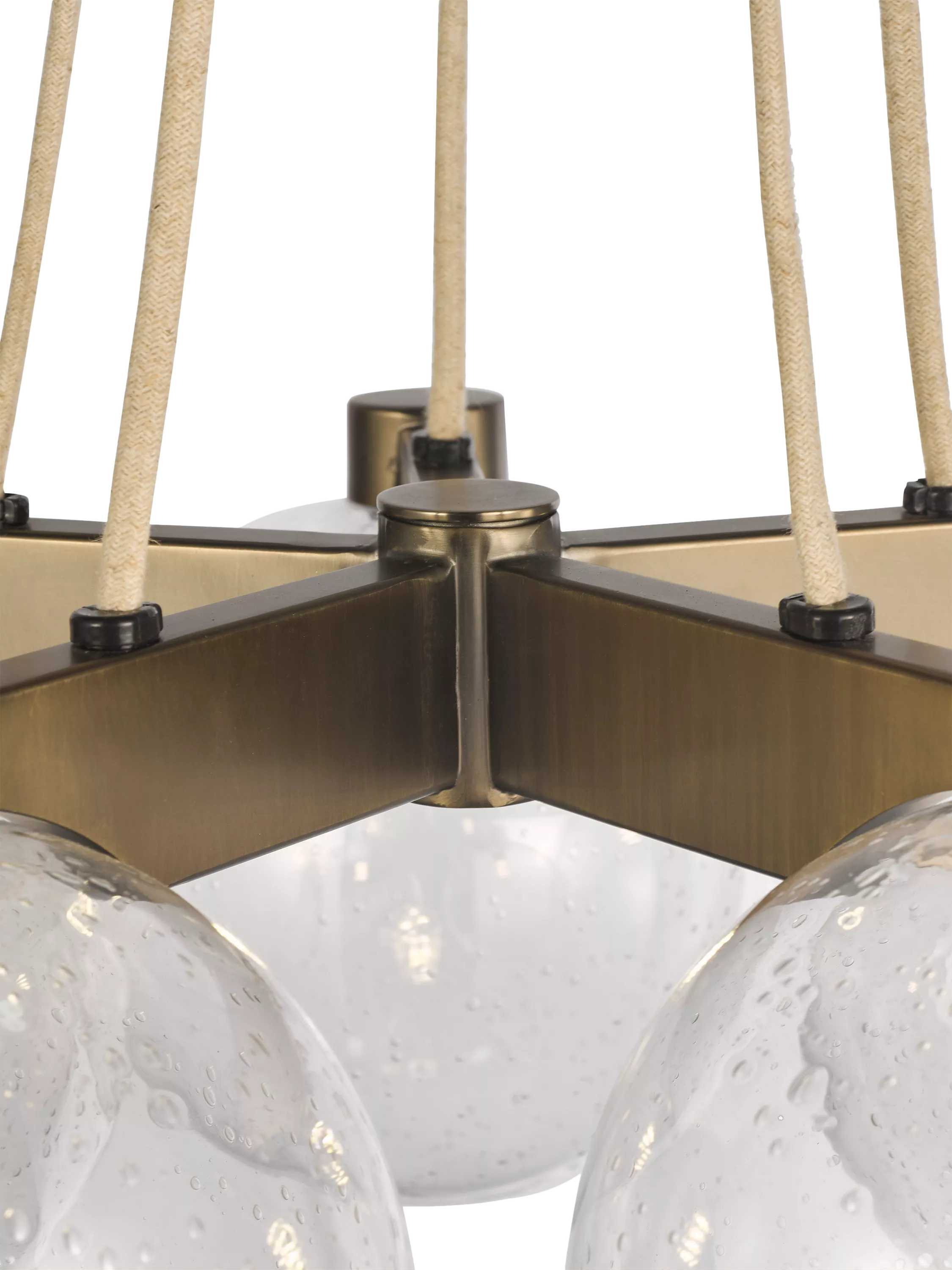 John Lewis Modern Lux Bubble 5 pendant ceiling light satin bronze, UK version