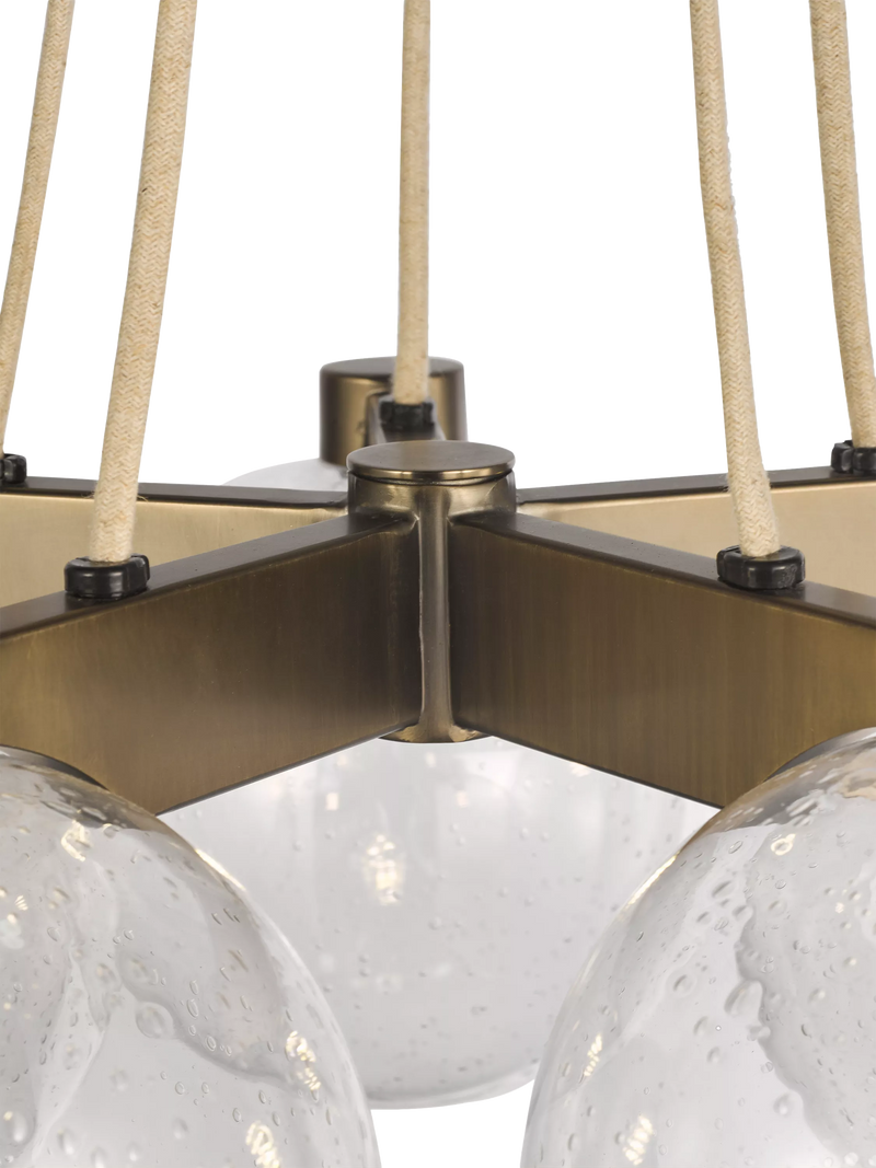 John Lewis Modern Lux Bubble 5 pendant ceiling light satin bronze, UK version