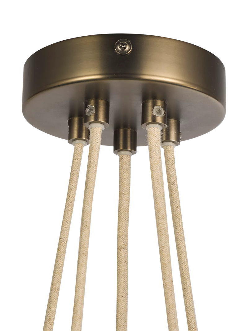 John Lewis Modern Lux Bubble 5 pendant ceiling light satin bronze, UK version