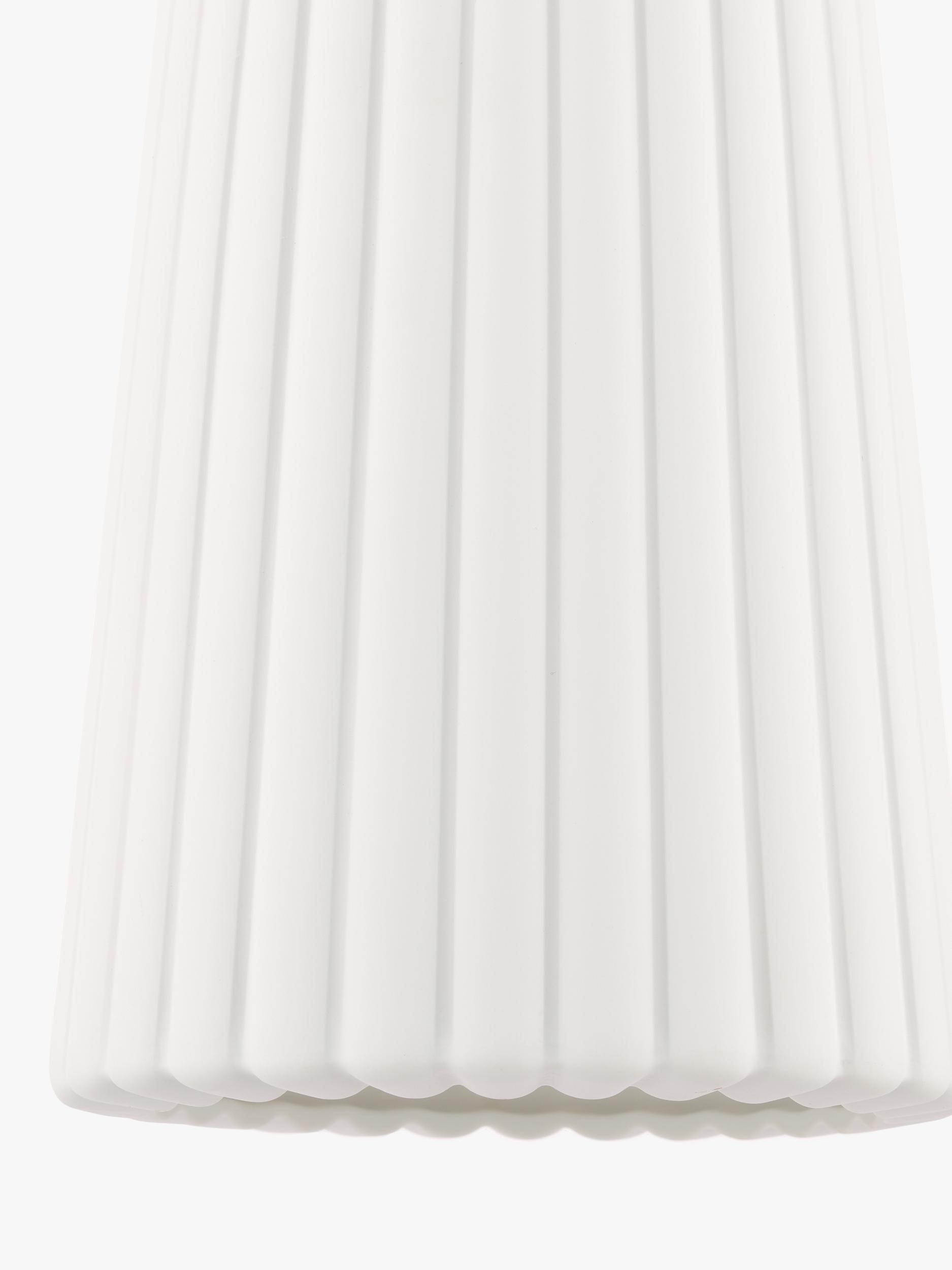 John Lewis Ripple Porcelain Ceiling Shade white, imported from the UK
