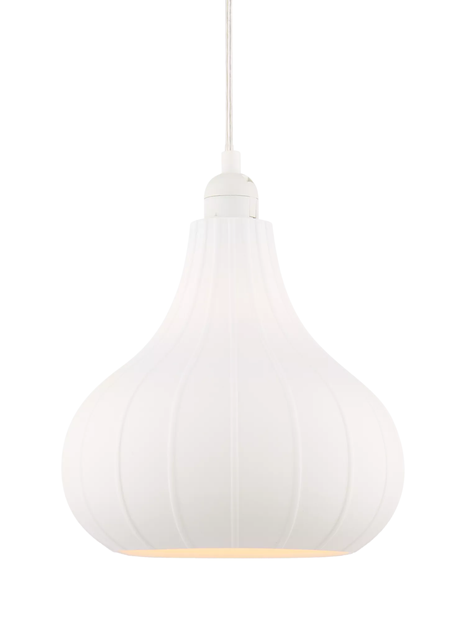 John Lewis tear drop porcelain ceiling shade white 23cm, UK version
