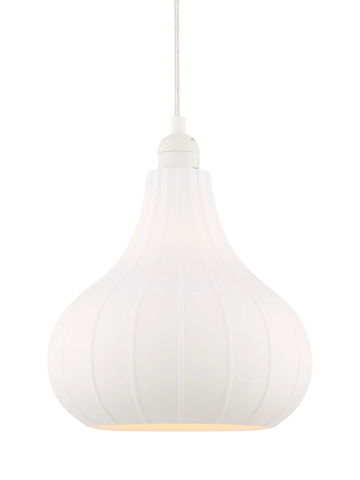 John Lewis tear drop porcelain ceiling shade white 23cm, UK version