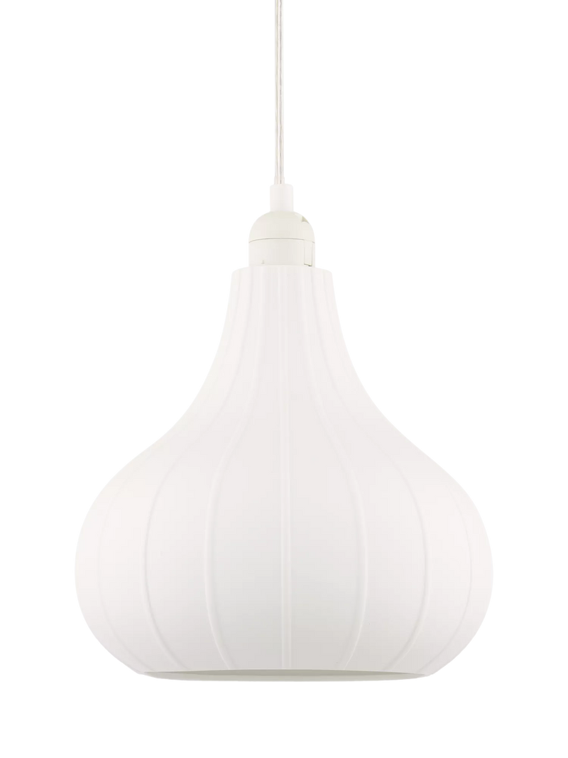 John Lewis tear drop porcelain ceiling shade white 23cm, UK version