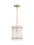 John Lewis textured glass hall pendant antique brass - British product