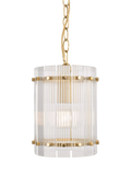John Lewis textured glass hall pendant antique brass - British product