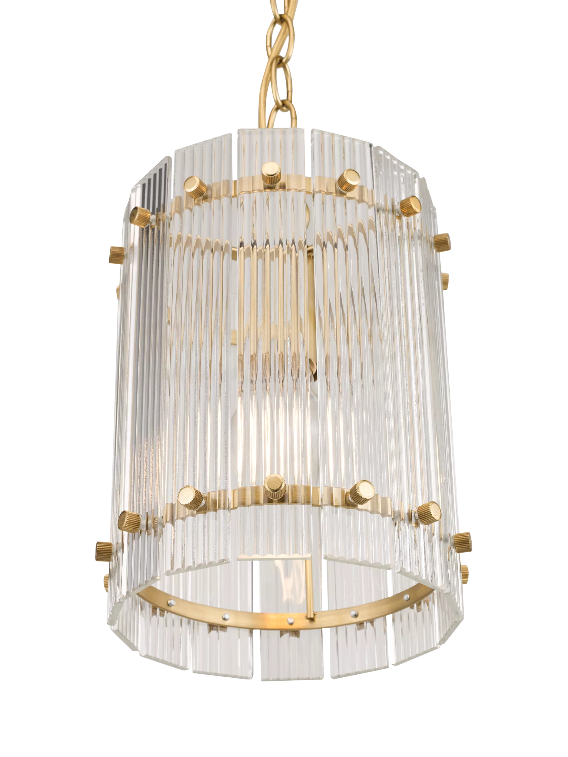 John Lewis textured glass hall pendant antique brass - British product