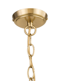 John Lewis textured glass hall pendant antique brass - British product