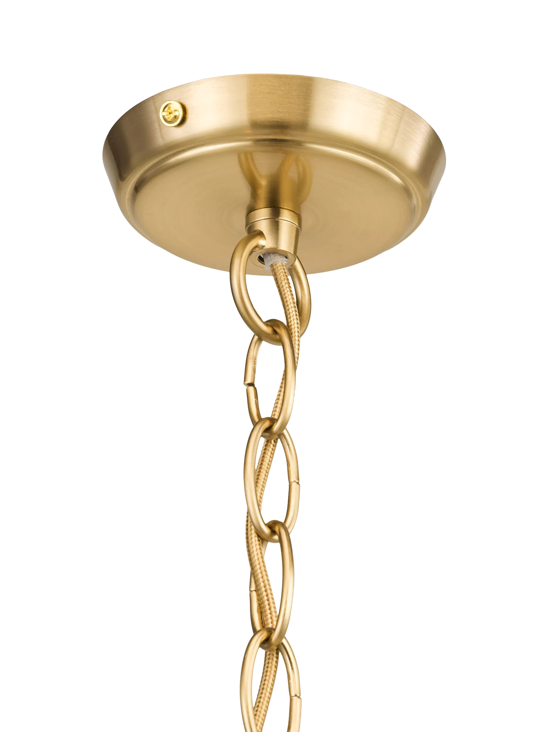 John Lewis textured glass pendant light antique brass (British brand)