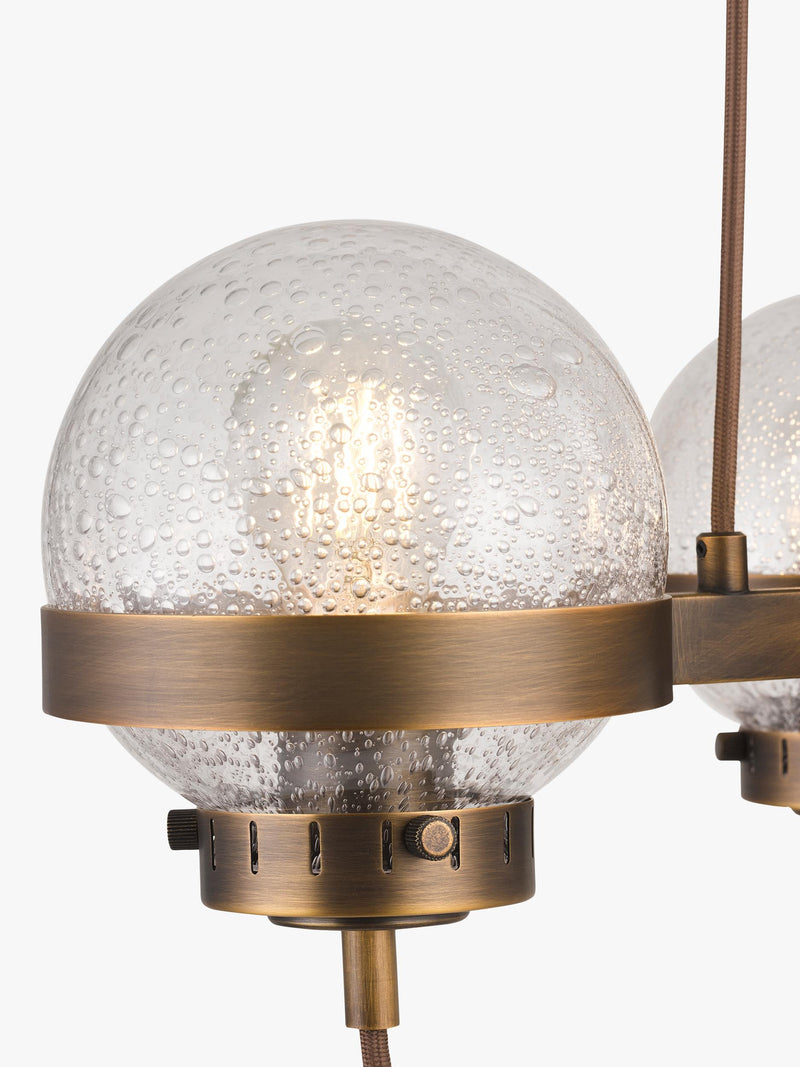 John Lewis vintage spaceship ceiling light antique bronze, UK version