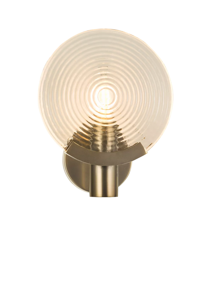 John Lewis cast glass wall light antique bronze - British product