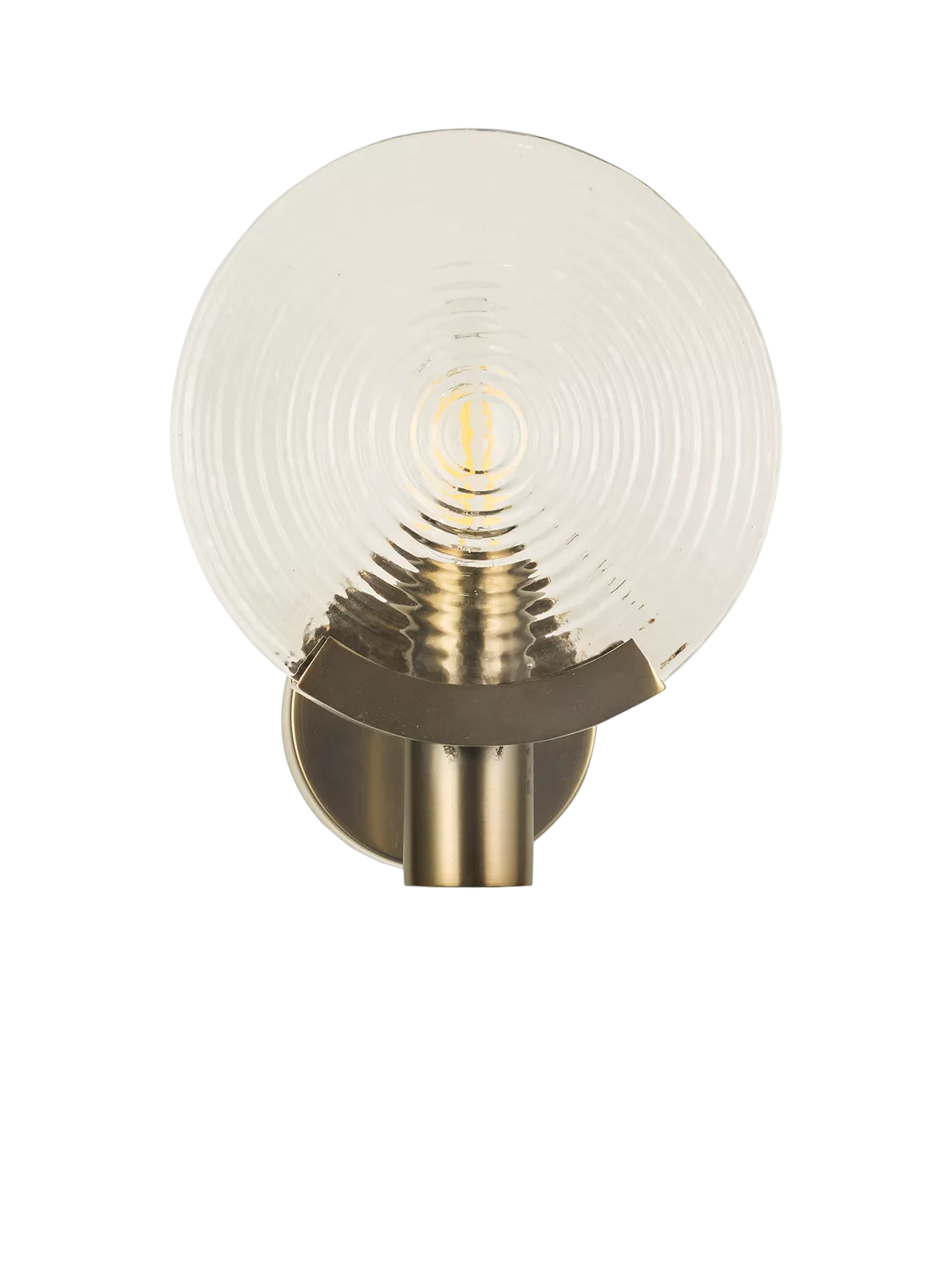 John Lewis cast glass wall light antique bronze - British product