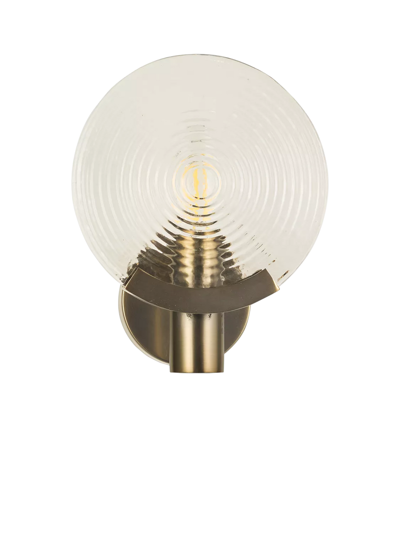 John Lewis cast glass wall light antique bronze - British product