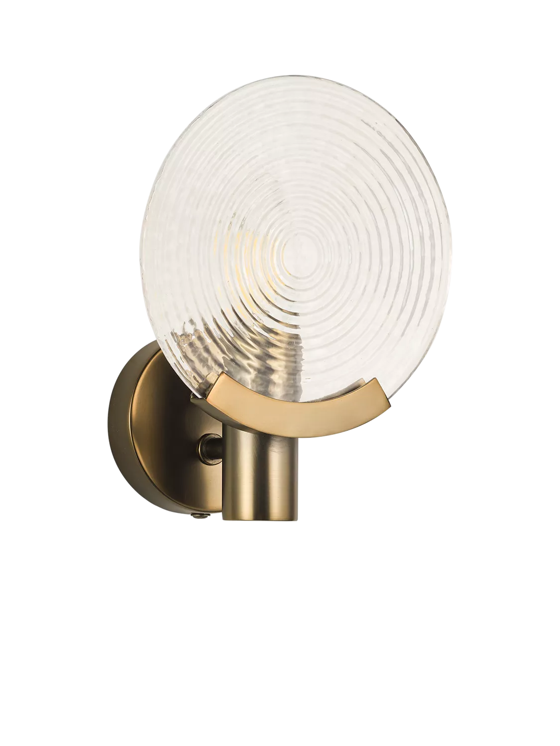 John Lewis cast glass wall light antique bronze - British product