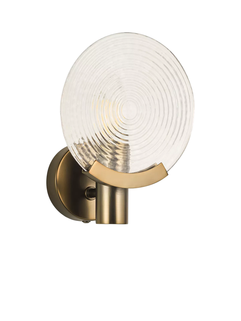 John Lewis cast glass wall light antique bronze - British product