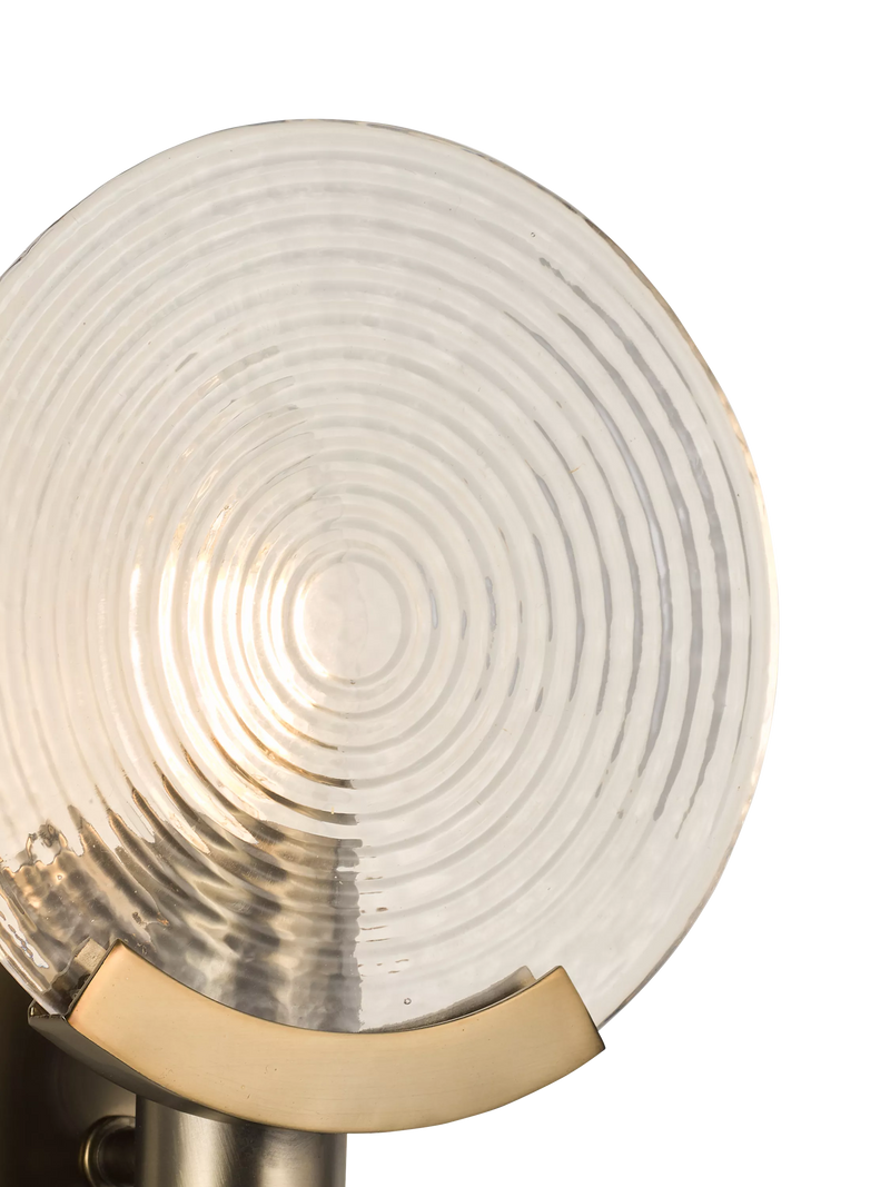 John Lewis cast glass wall light antique bronze - British product