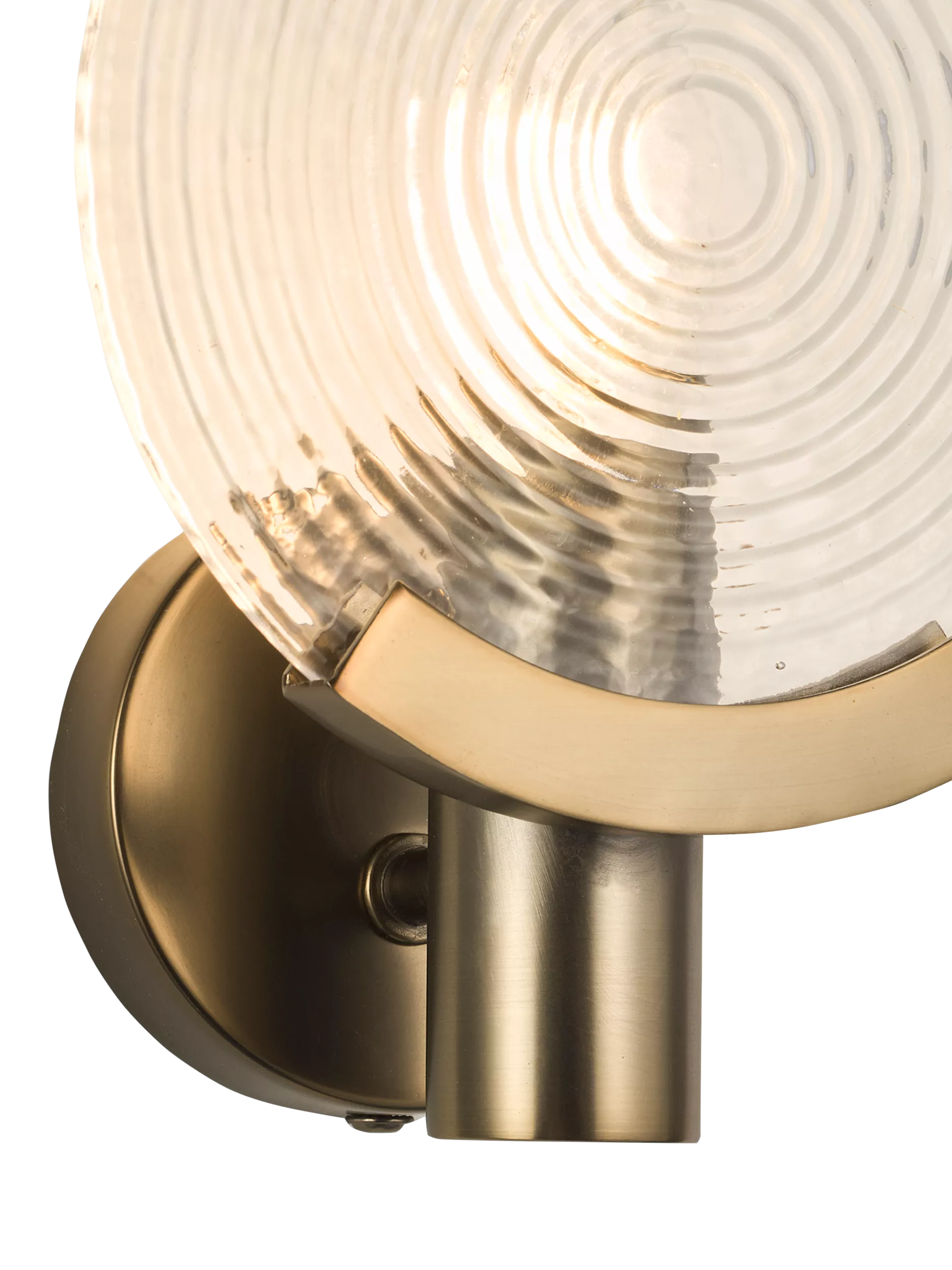 John Lewis cast glass wall light antique bronze - British product