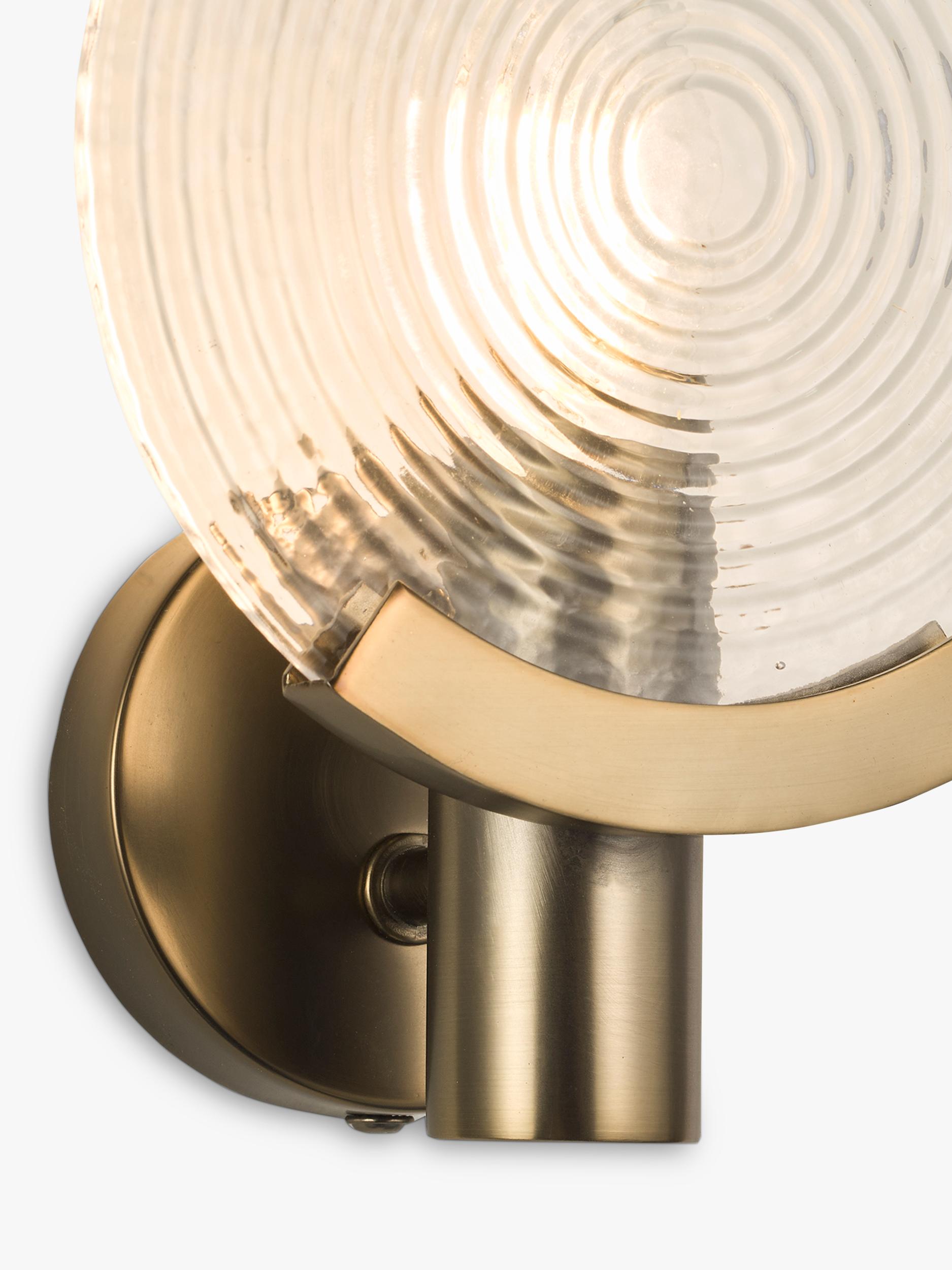 John Lewis cast glass wall light antique bronze - British product
