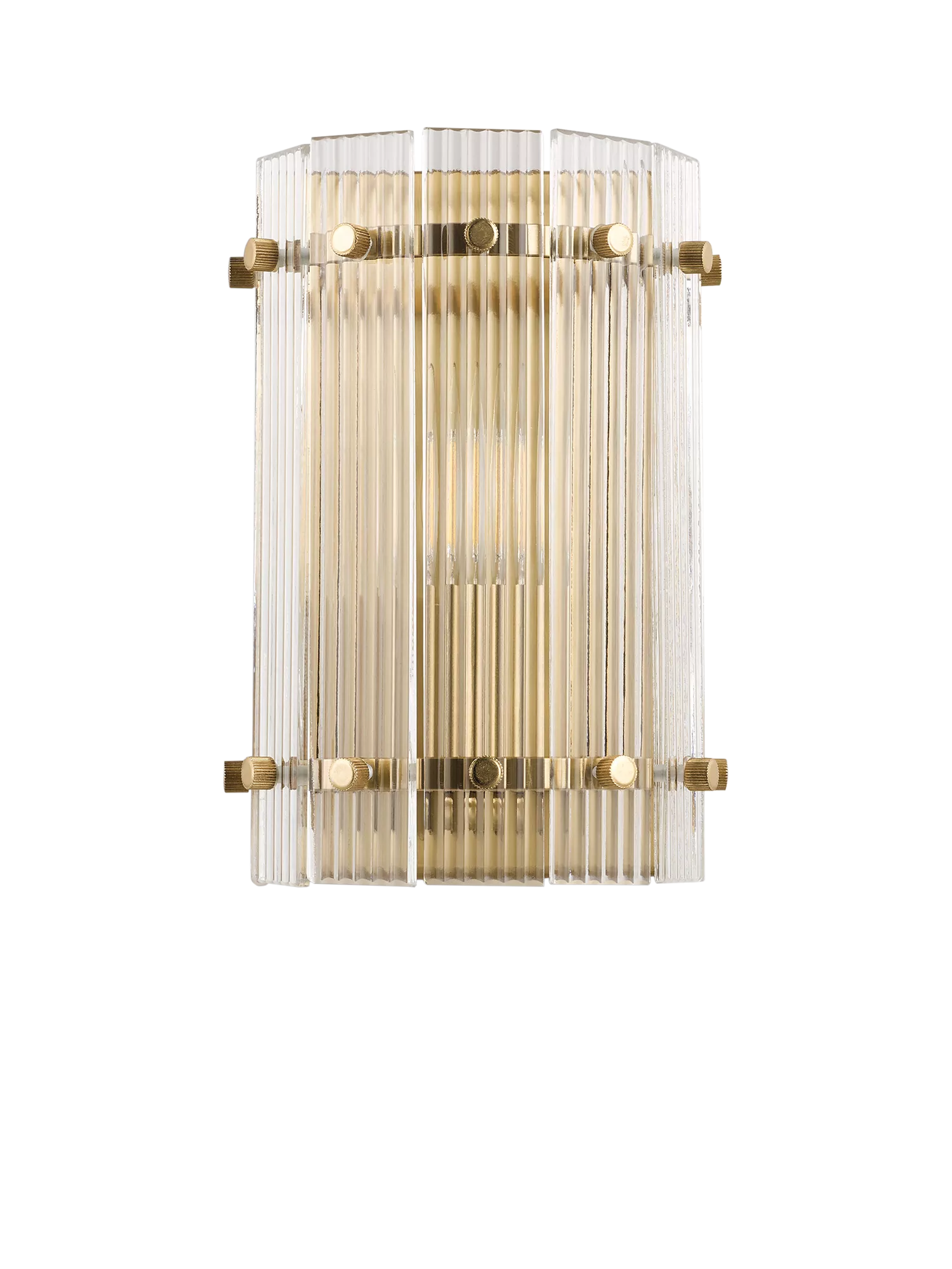 John Lewis textured glass wall light antique brass, UK version