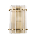 John Lewis textured glass wall light antique brass, UK version
