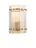 John Lewis textured glass wall light antique brass, UK version