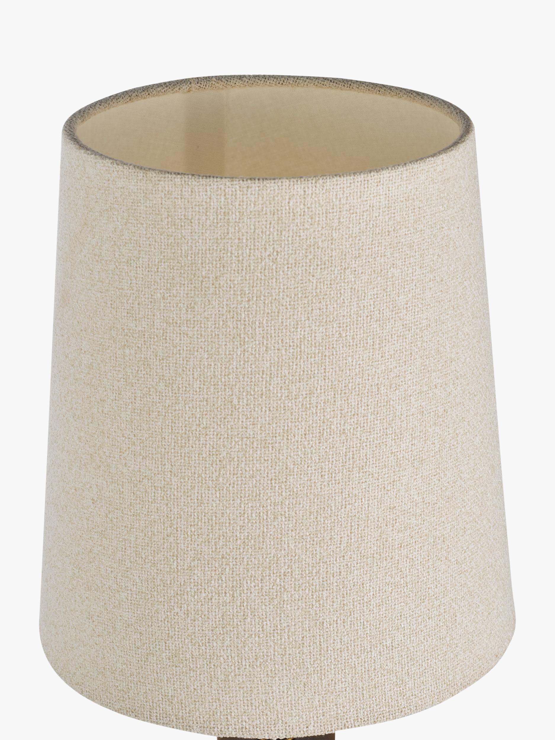 John Lewis Malcolm marble base table lamp with cream shade, UK version