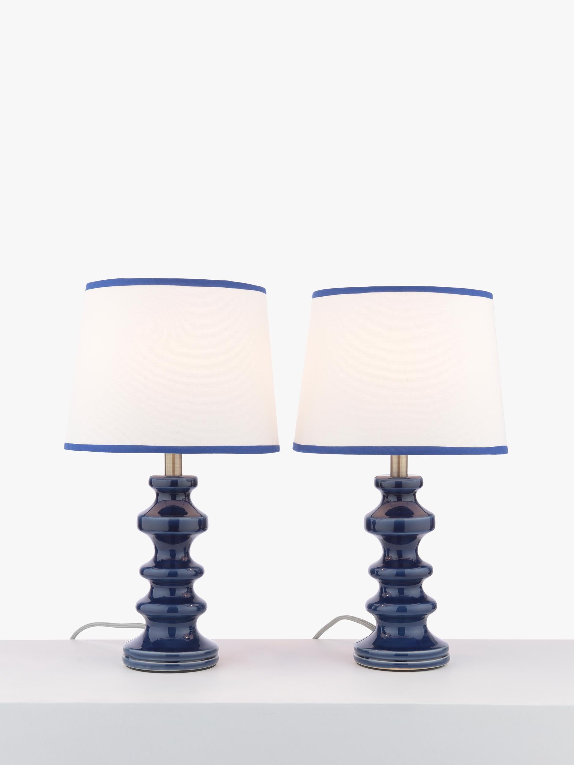 John Lewis Pagoda ceramic table lamp set of 2, imported from the UK