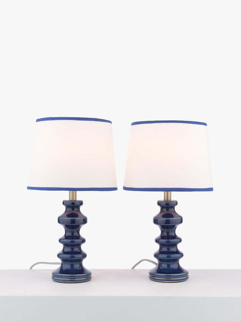 John Lewis Pagoda ceramic table lamp set of 2, imported from the UK