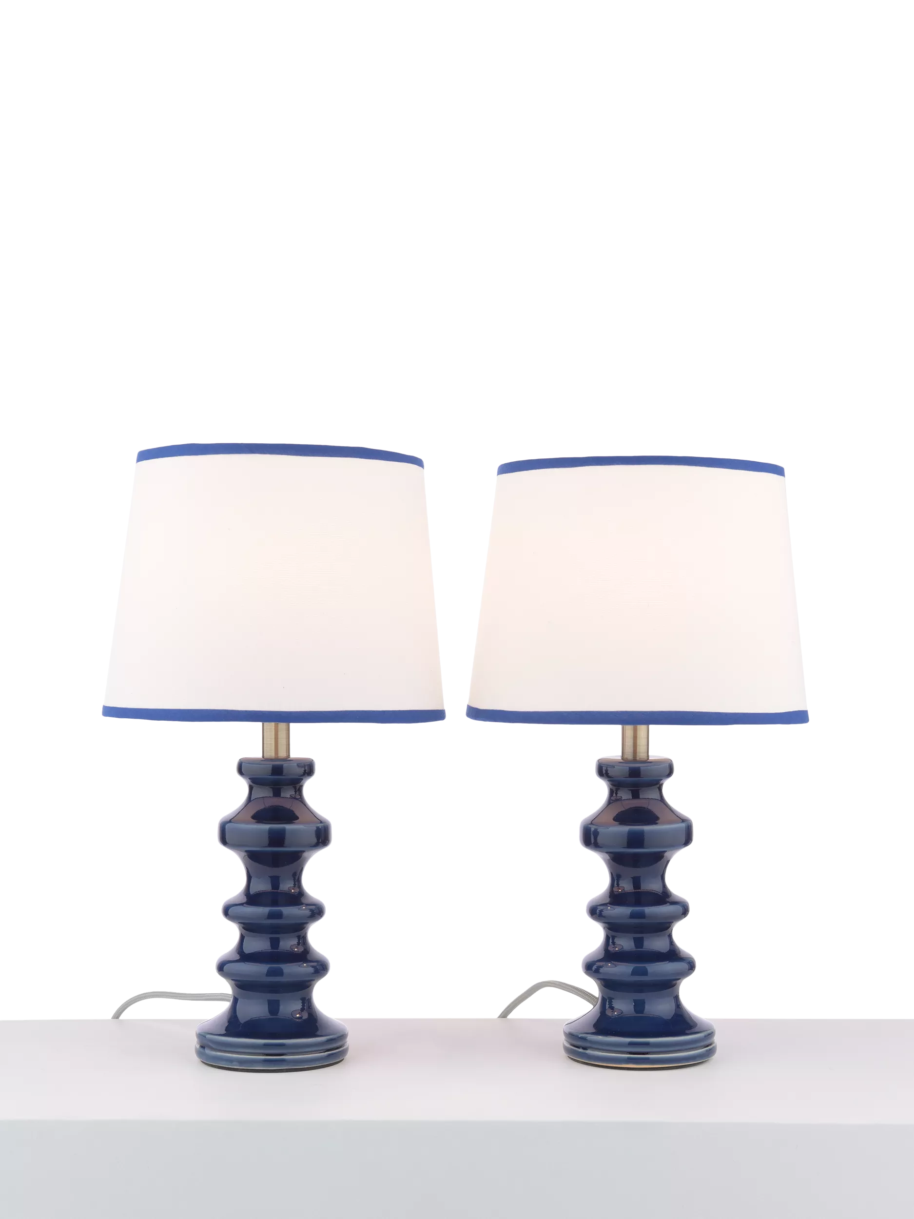 John Lewis Pagoda Ceramic Table Lamp, Set of 2