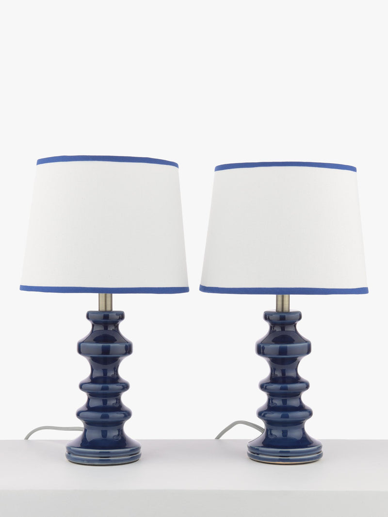 John Lewis Pagoda ceramic table lamp set of 2, imported from the UK