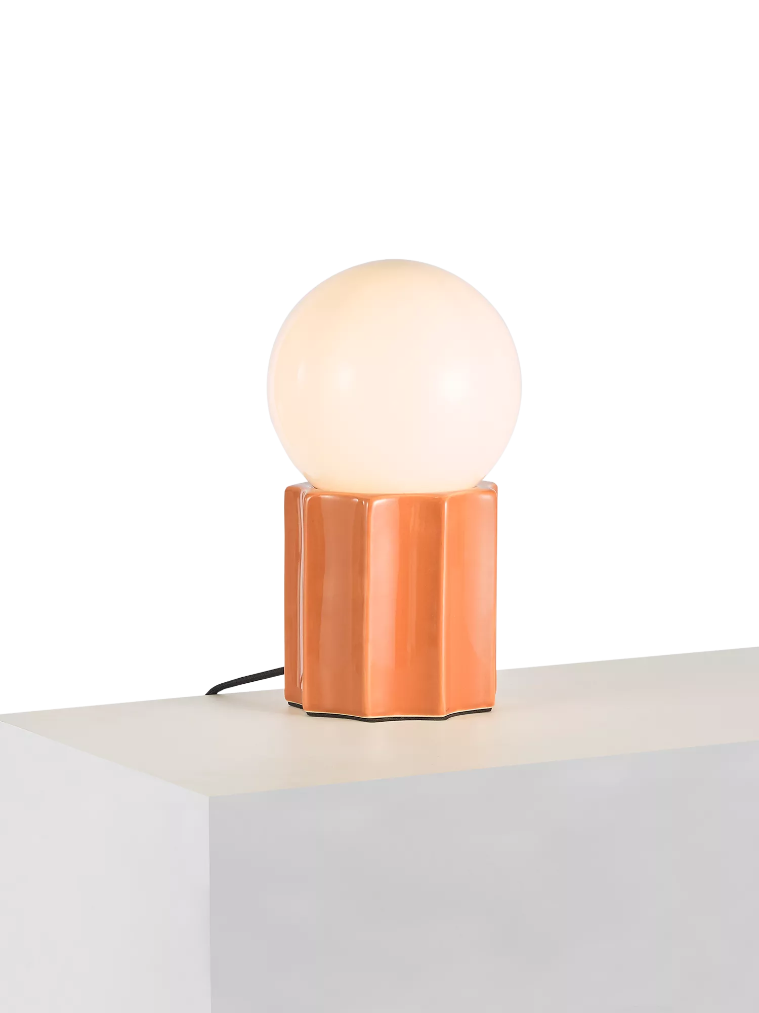 John Lewis Poco ceramic table lamp glazed finish, UK version