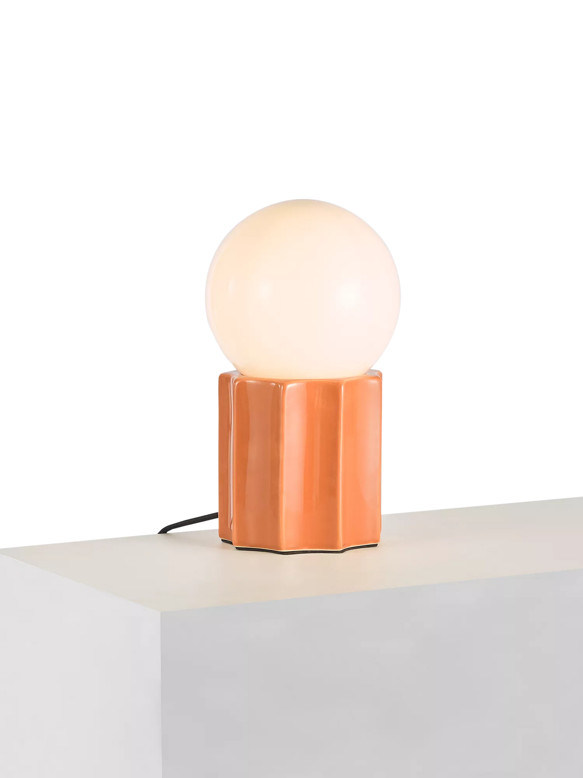 John Lewis Poco ceramic table lamp glazed finish, UK version