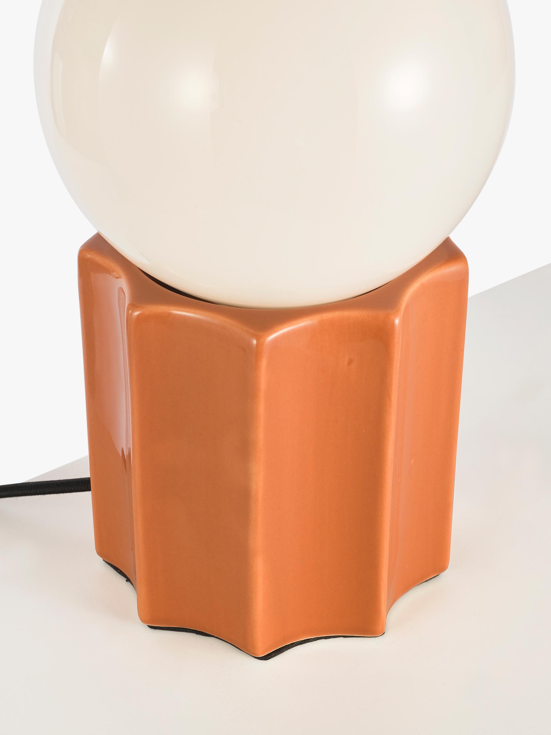 John Lewis Poco ceramic table lamp glazed finish, UK version