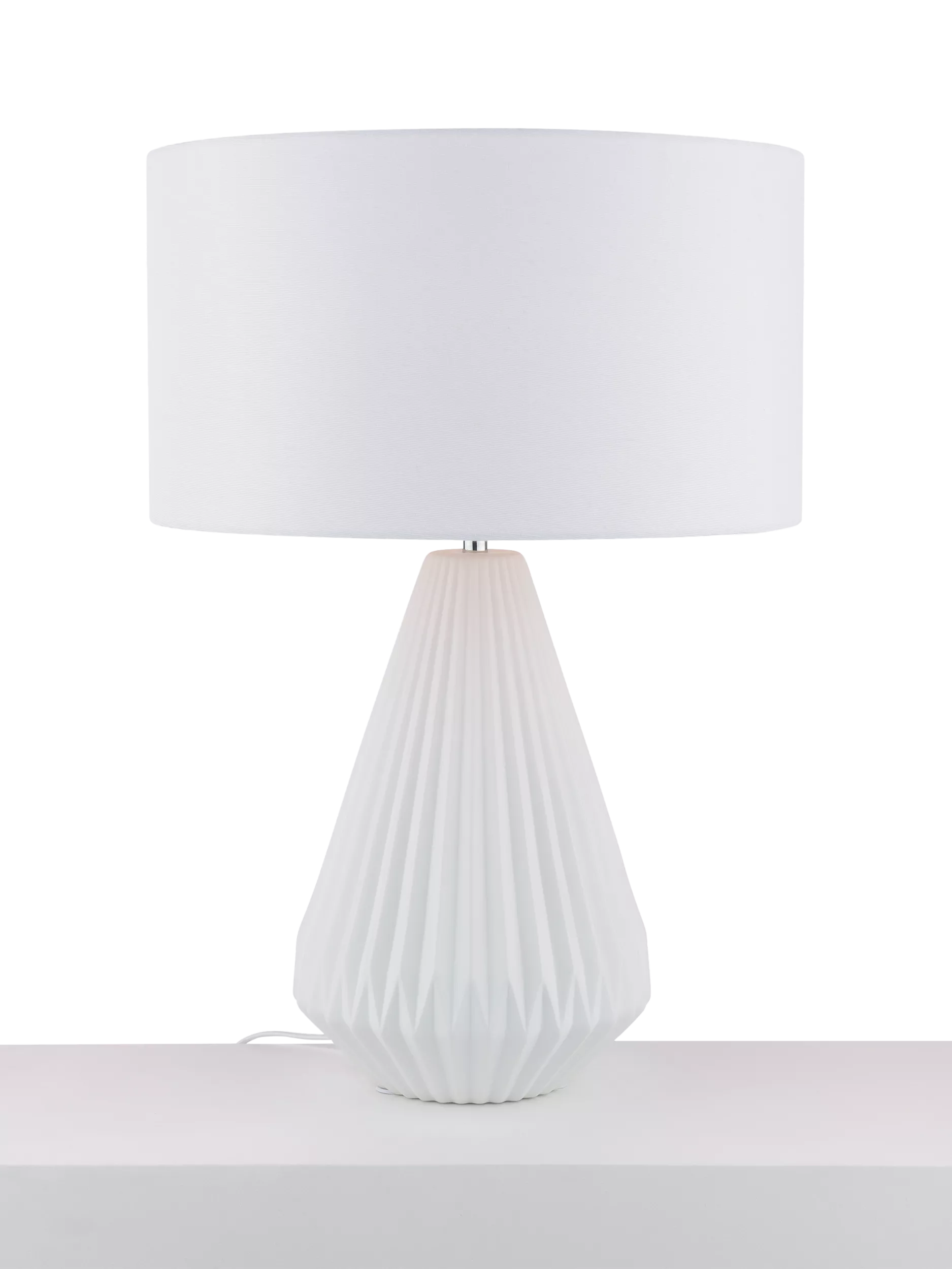 John Lewis Porcelain Dual Light Table Lamp 58x40cm, imported from the UK