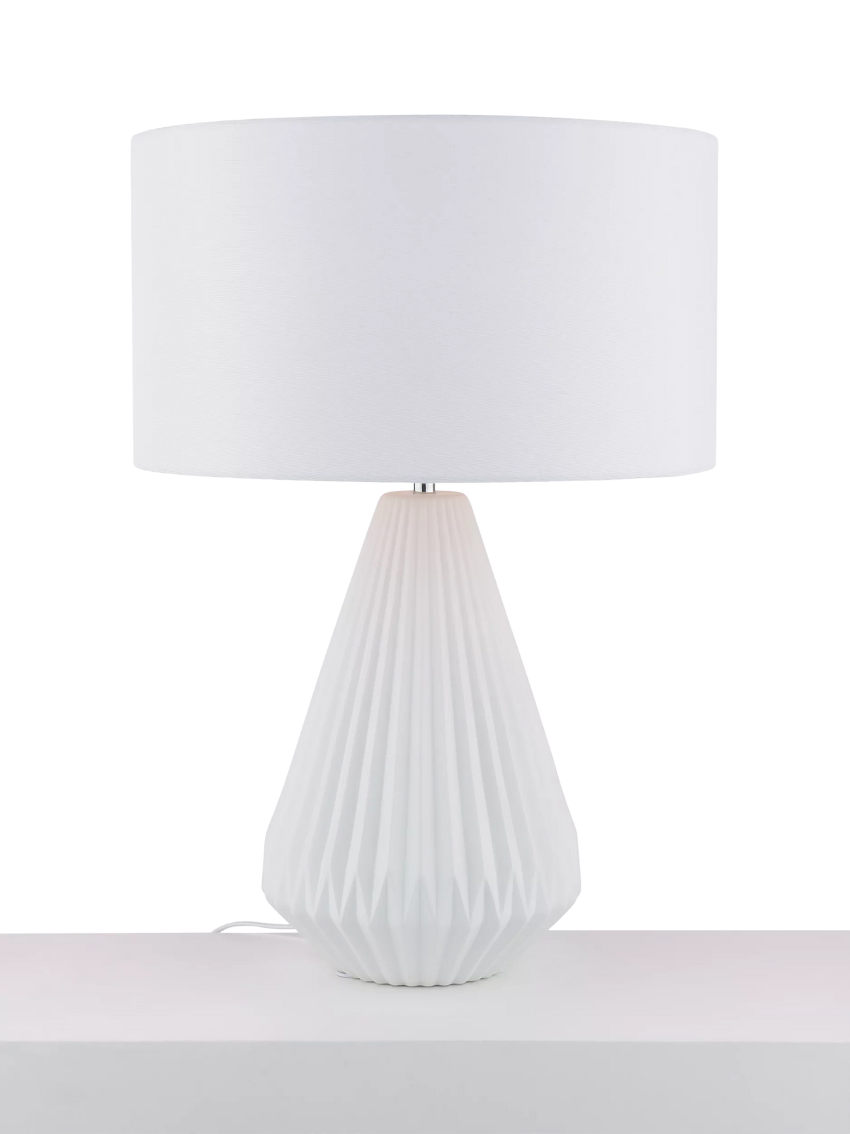 John Lewis Porcelain Dual Light Table Lamp 58x40cm, imported from the UK