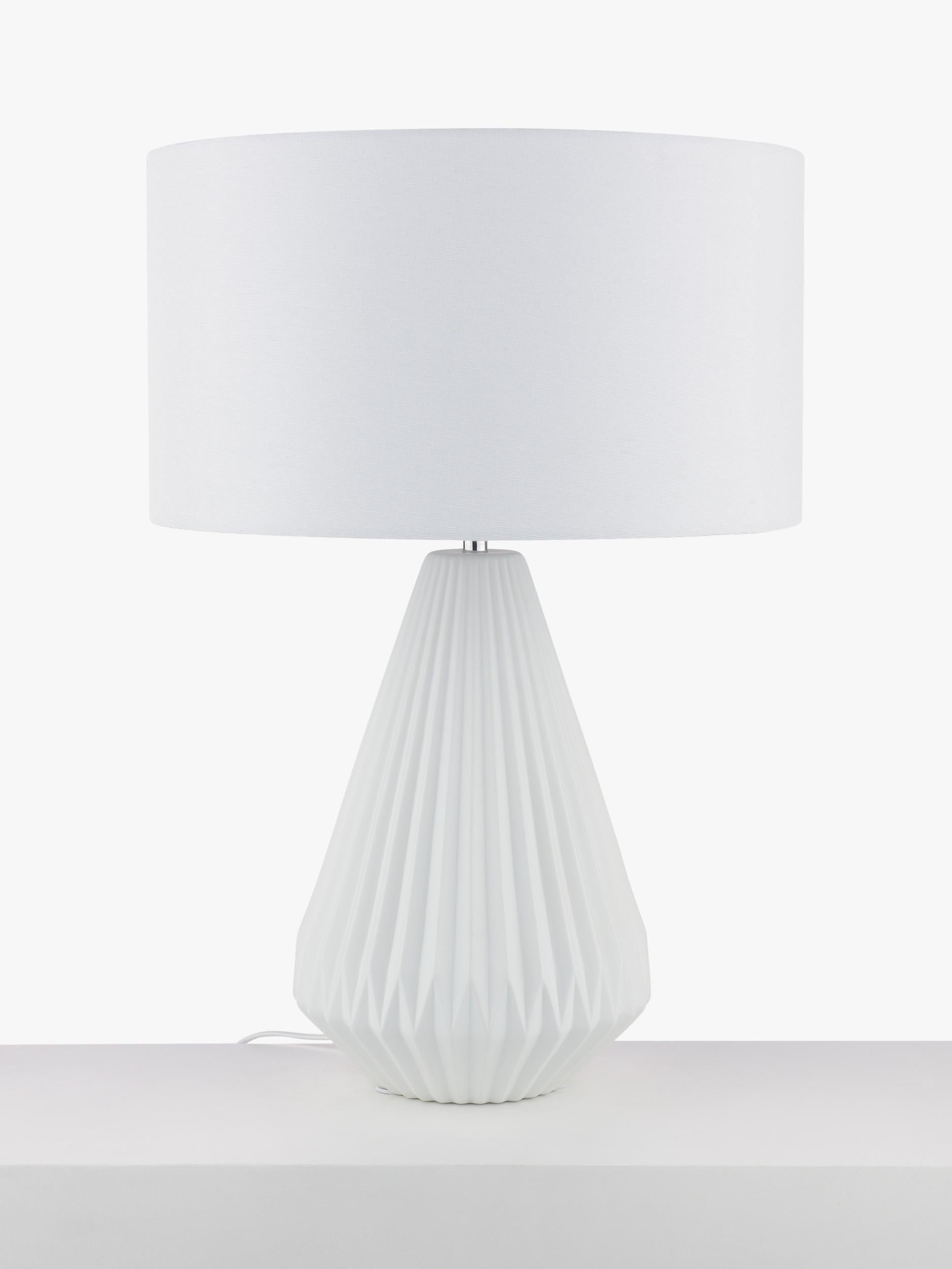 John Lewis Porcelain Dual Light Table Lamp 58x40cm, imported from the UK
