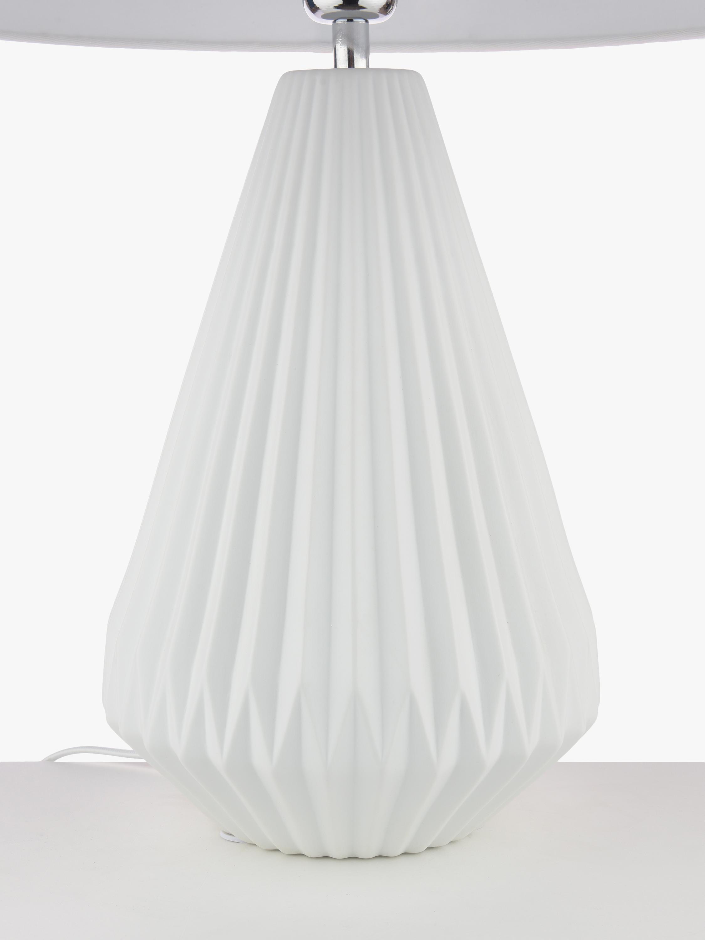 John Lewis Porcelain Dual Light Table Lamp 58x40cm, imported from the UK