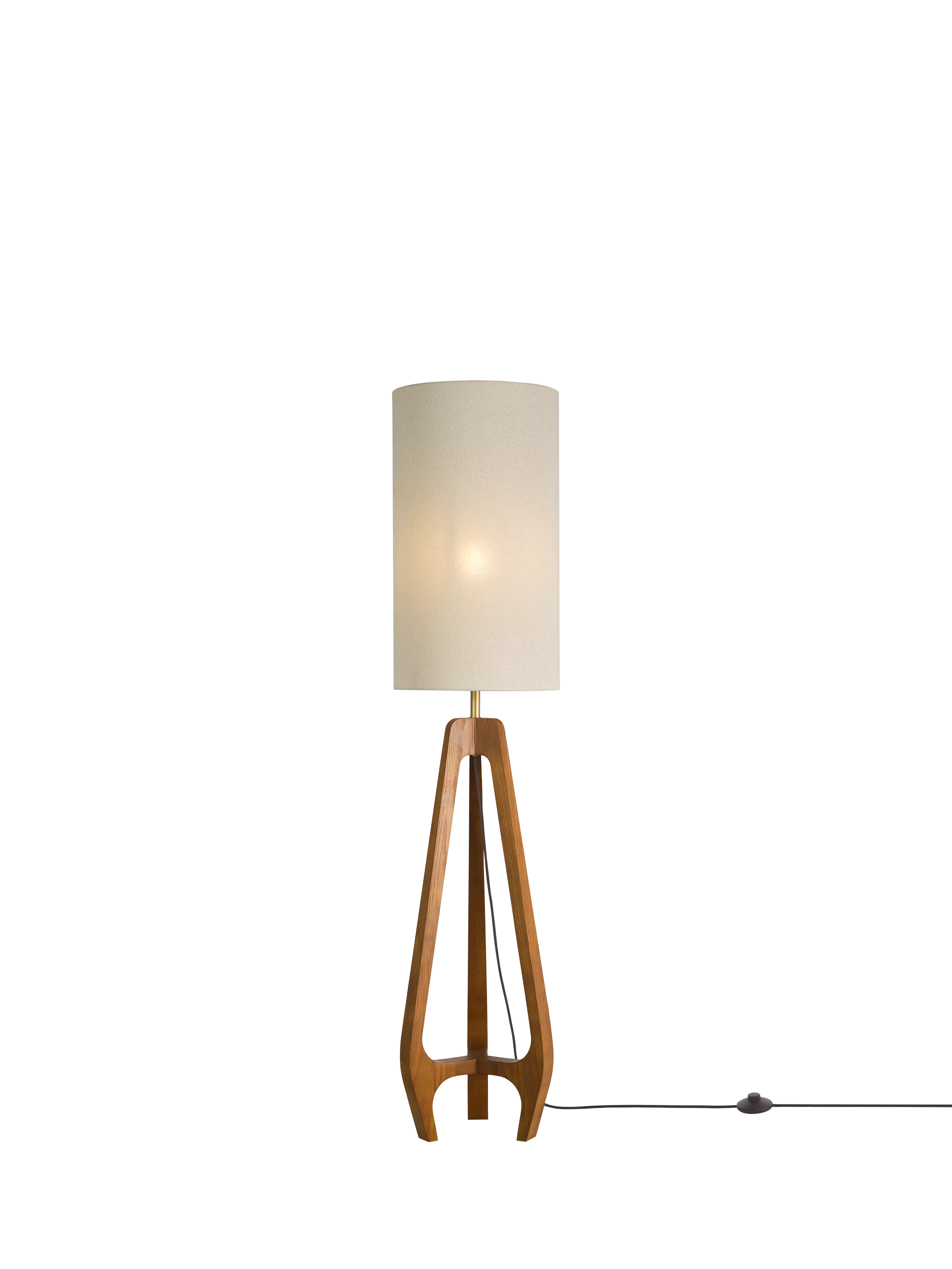 John Lewis Dakota mini floor lamp walnut UK version