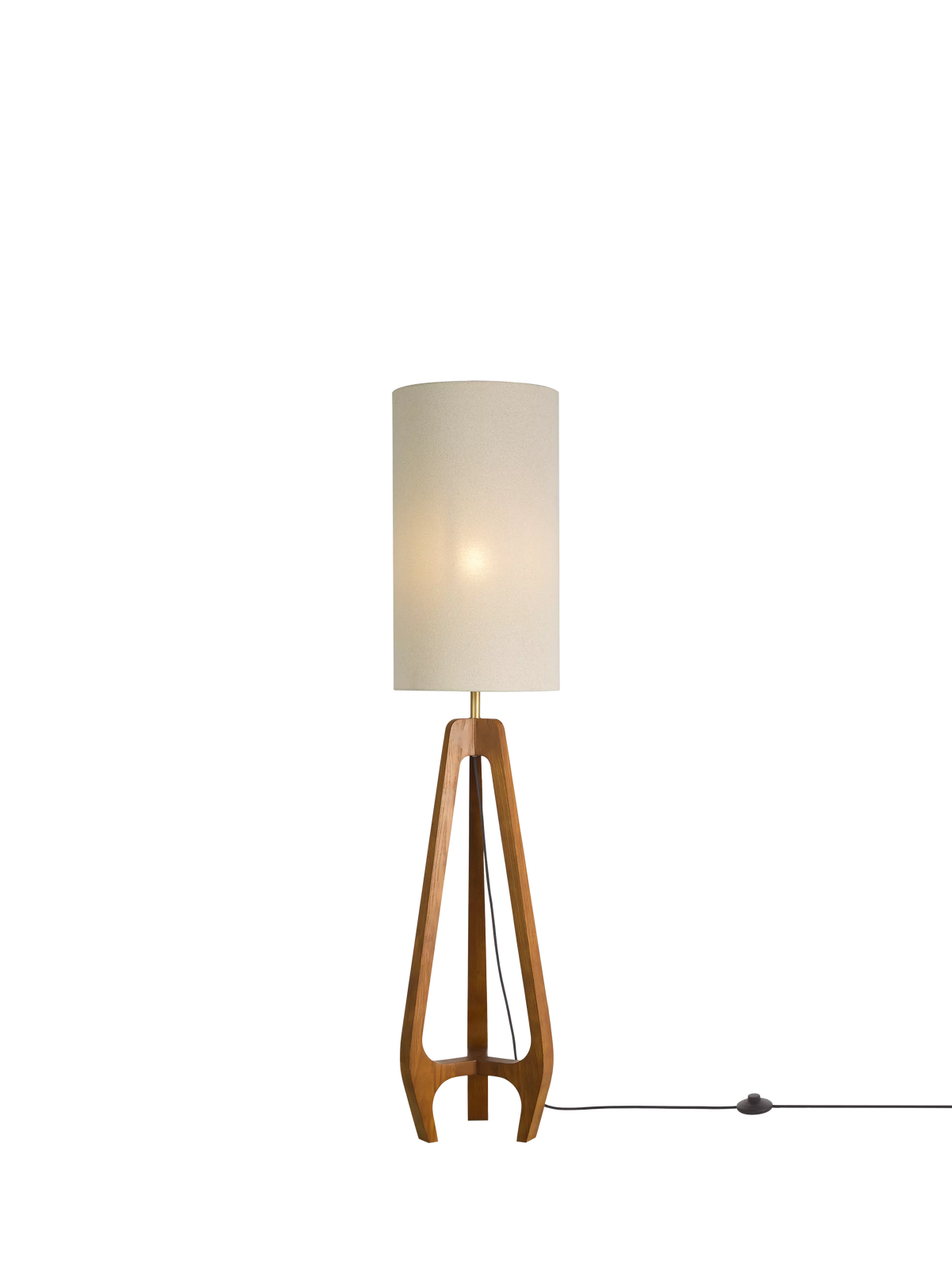 John Lewis Dakota mini floor lamp walnut UK version