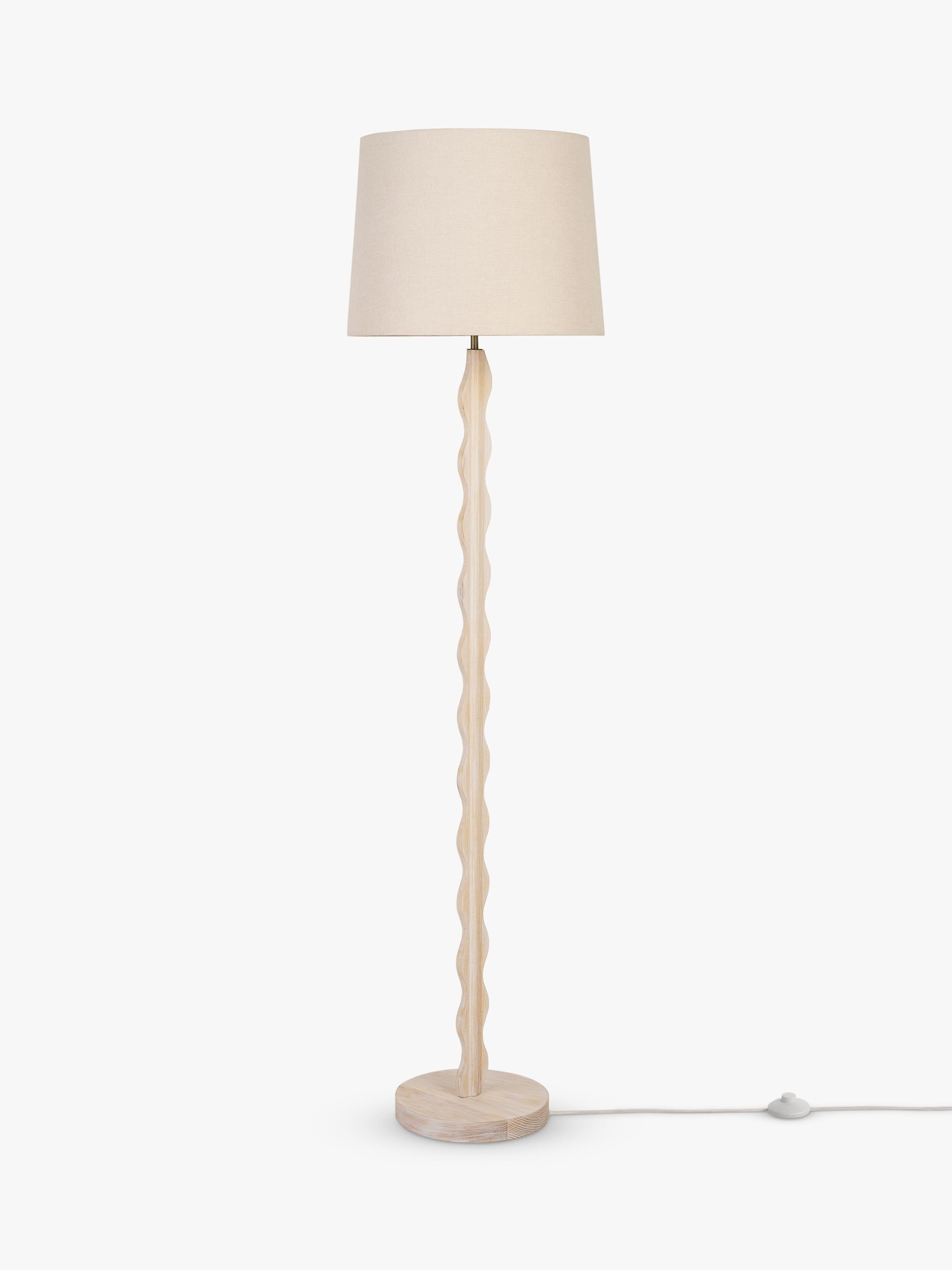 John Lewis Wiggle wooden floor lamp 152cm, imported from the UK